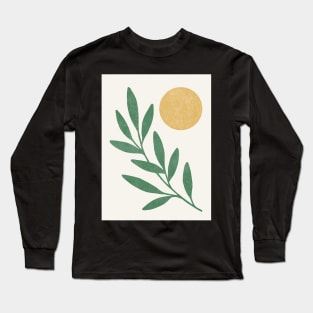 Leaf Sun - Gold Green Long Sleeve T-Shirt